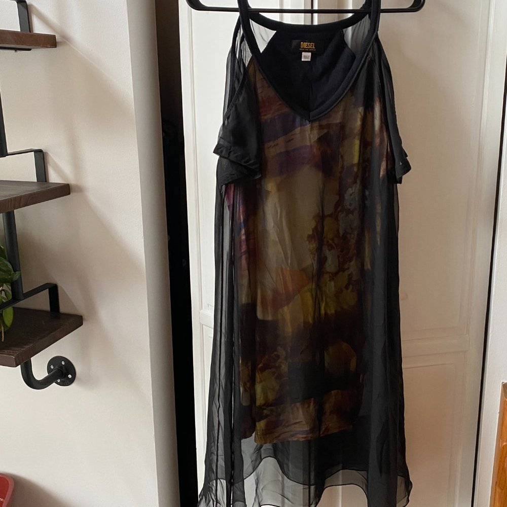 RARE Black Diesel dress Women's S